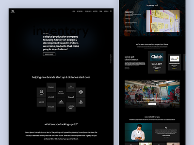 Brain Inventory Web design ui ux web web design website