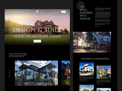 The Alfa House | Real Estate UI Design design ui ux web web design website