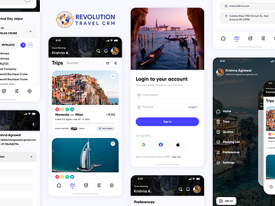 Revolution Travel CRM Mobile Application