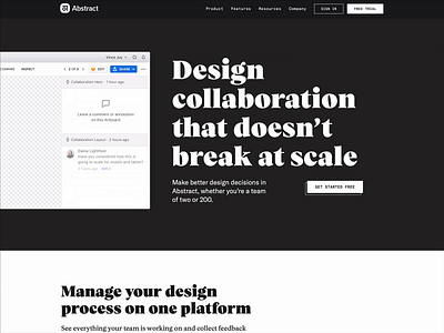 Design collaboration that doesn't break at scale abstract animation collaboration comment design product design teams type ui