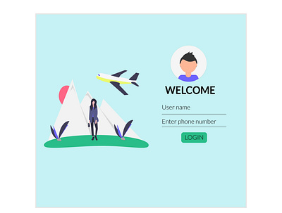 login from graphic design ui