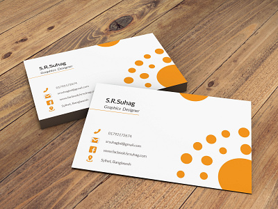 Business card branding graphic design
