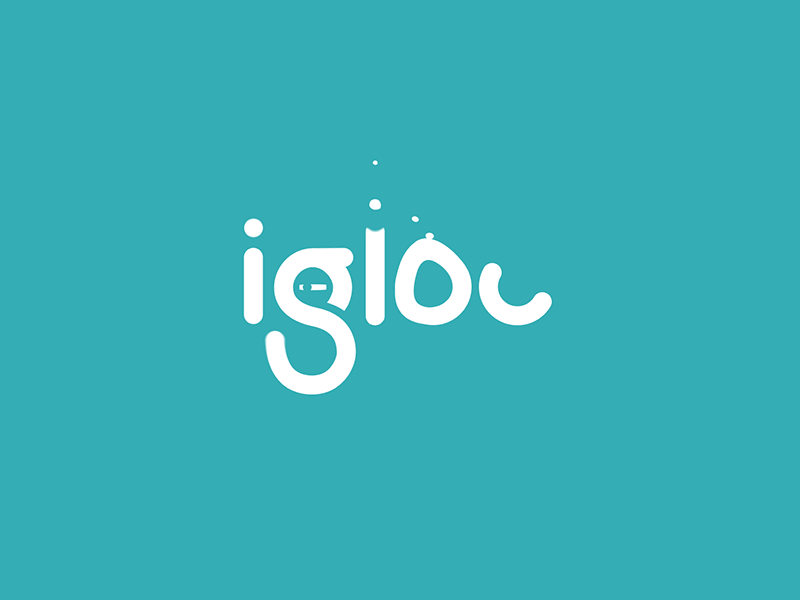Igloo Motion Logo agency animation elastic gif logo motion studio typography web