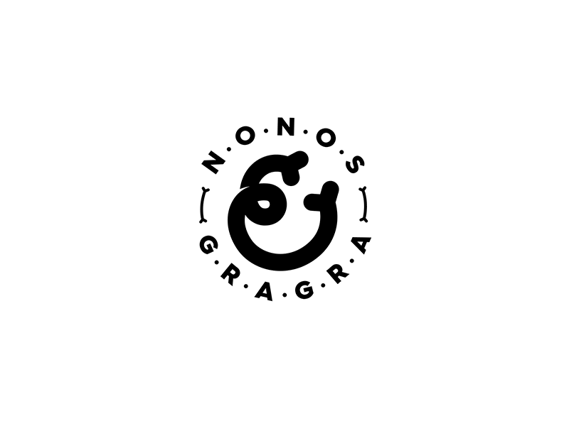Nonos & Gragra Logo motion animation logo screenprinting ink