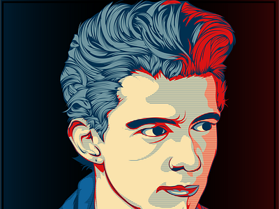 tom holland vector portrait