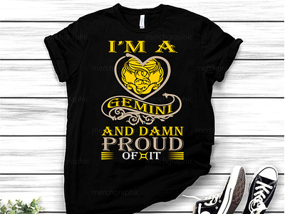 Gemini Horoscope Tshirt design
