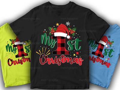 My 1st Christmas t shirt design .