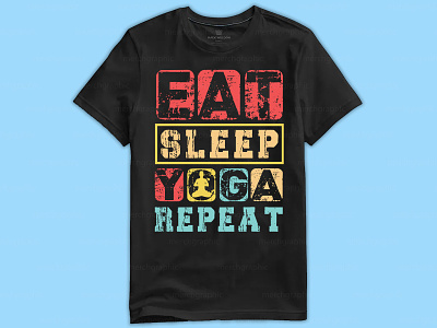 Yoga t shirt design custom tshirt design eat sleep yoga repeat exercise fit graphicdesign illustration meditation t shirt meditation tshirt print shirts t shirt design t shirt design tshirt tshirts typography yoga tshirt yoga vector