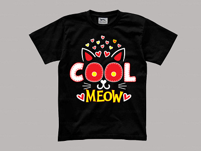 Cool Meow T Shirt Design animal baby t shirt cartoon child cool meow custom tshirt design fashion funny t shirt kids tshirt design shirt design t shirt design t shirt design tee design tshirt tshirts typography