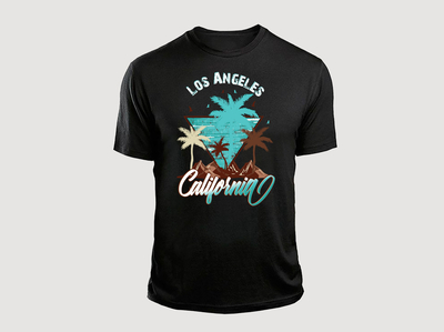 LOS Angeles California t shirt design by Merchgraphic on Dribbble