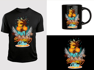 Summer vibes t shirt design