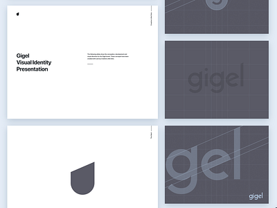 Gigel - Brand Guidelines // Wordmark Design brand guide brand guidelines brand identity brand mark branding design icon identity logo logo construction presentation style guide wordmark