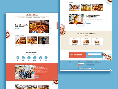 The Pretzel Company - Shopify Store ecommerce ecommerce design ecommerce development icon design shopify shopify design shopify development shopify site shopify store ui ui design web webdesign