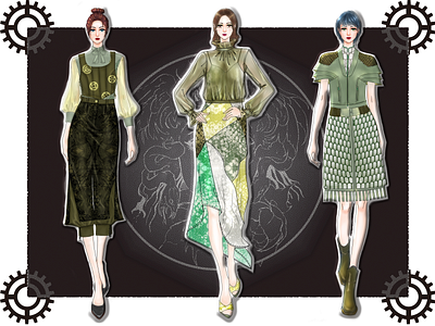 From Movie to Design fashion illustration