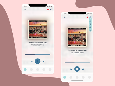 DailyUI #010 | Social Share 010 button mobile music music player player social button