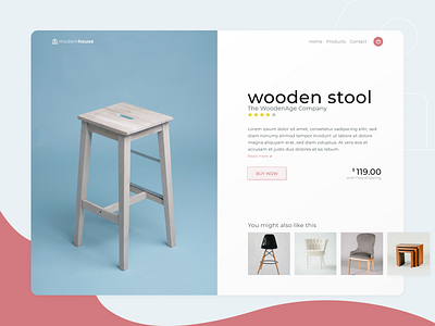 DailyUI #012 | E-Commerce Shop Product Page 012 business dailyui design e commerce furniture online shop product product page shop webdesign