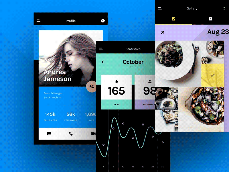 Chat–a beautifully minimal UI kit app chat free invision iphone kit mobile photoshop prototyping sketch ui ux