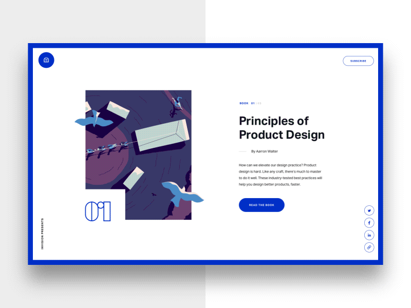Designing the DesignBetter.Co books animation book brand design education illustration invision landing layout page prototyping ui