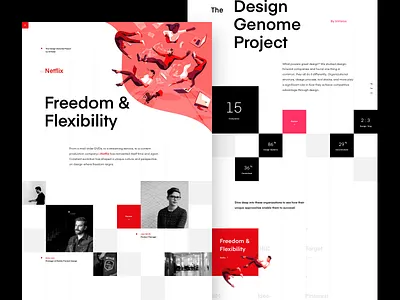 Introducing The Design Genome Project by InVision design genome grid home invision landing page parallax ui user ux web