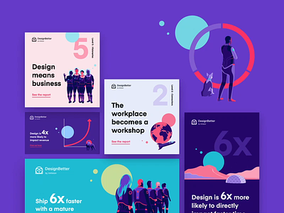 The New Design Frontier: Report on how design affects business animation campaign cards chart color design designbetter flat graph identity illustration invision logo maturity motion report social typography visual web