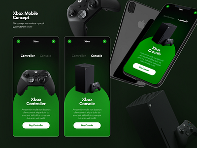 Xbox Mobile Concept mobile design web design xbox