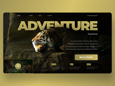 Adventure Concept adventure web design