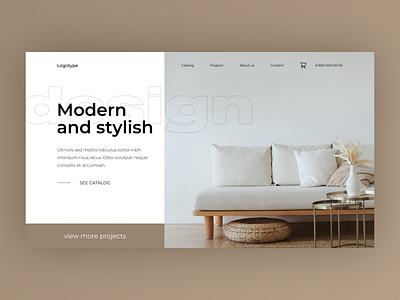 Furniture Concept figma furniture web design
