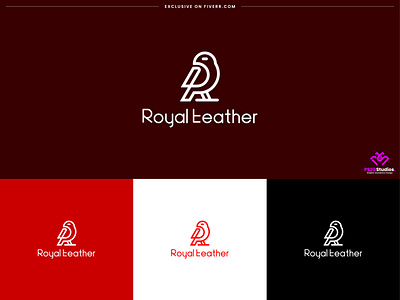 bird logo design - royal feather branding identity