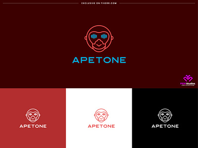 music logo design - apetone branding identity