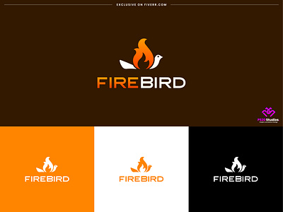 bird logo design - fire bird branding identity bird logo brand brand development branding business logo camping logo company branding company identity company logo creative logo design fire logo fiverr illustration logo logo maker minimalist logo ps20 studios