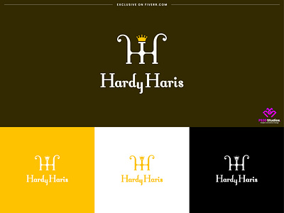 perfume logo design - hardy haris branding identity