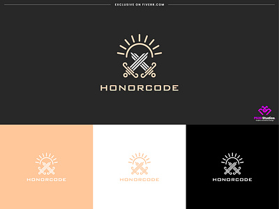 minimalist logo design - honor code branding identity brand brand development branding business logo company identity company logo creative logo cyber logo design fiverr graphic design iconic logo illustration logo minimal logo minimalist logo protection logo security logo website logo