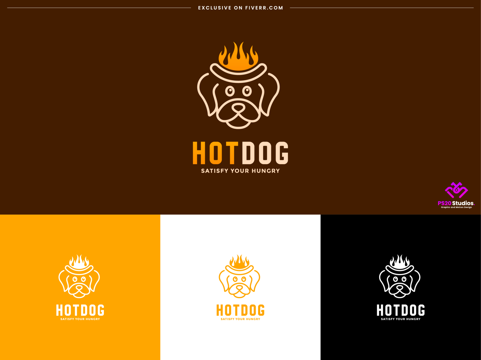 iconic logo design - hot dog branding identity by PS20 Studios. on Dribbble