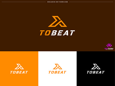 initial iconic design - tobeat branding identity brand brand development branding business logo creative logo design fiverr graphic design iconic logo illustration logo logo maker minimal logo minimalist logo ps20 studios