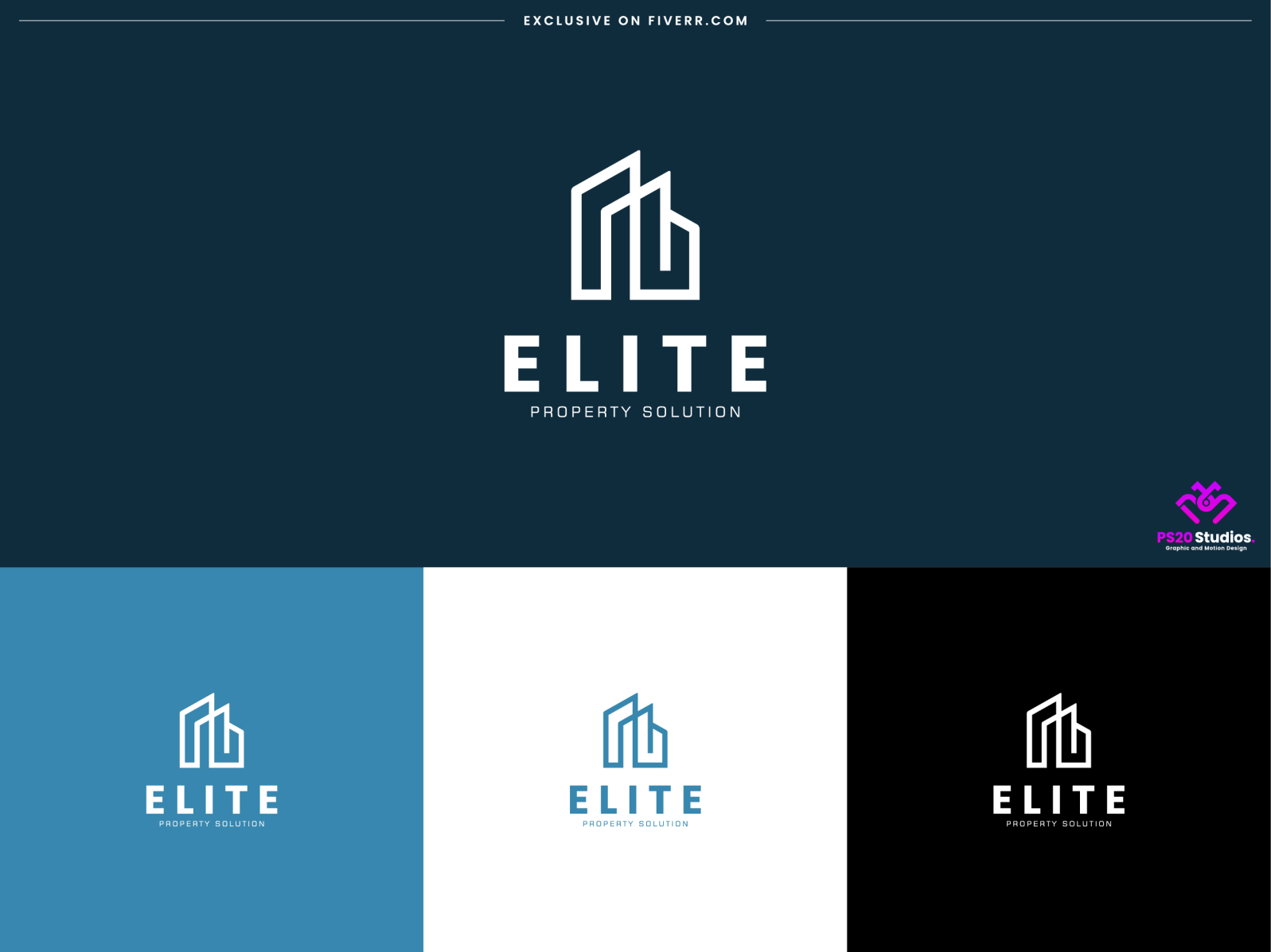 real estate logo design - ElITE branding identity by PS20 Studios. on ...