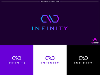 infinity logo design - infinity branding identity brand brand development branding business logo company branding company logo creative logo design fiverr graphic design icon logo illustration line logo logo logo maker ps20 studios shape logo