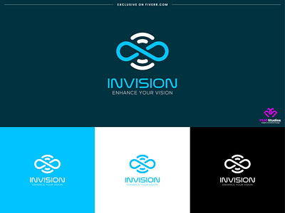 vision Logo design - invision branding identity