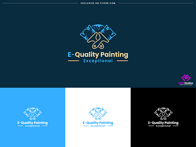 paint Logo design - E-quality painting branding identity