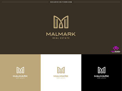 real estate logo design - malmark branding identity brand brand development branding building logo business logo company branding company logo creative logo design fiverr house logo icon logo illustration logo logo design logo maker minimal logo minimalist logo ps20 studios real estate logo