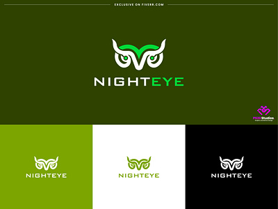 owl minimalist logo design - nigh eye branding identity animal logo brand brand development branding branding identity business logo company logo creative logo design fiverr graphic design icon logo illustration logo minimal logo minimalist logo owl logo ps20 studios