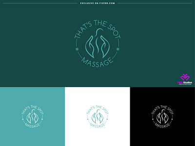 Spa Logo Design || PS20 Studios. brand brand development branding branding identity business logo creative logo design fiverr graphic design illustration logo massage logo ps20 studios spa logo