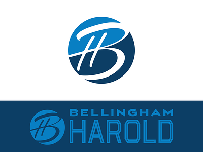 Bellingham Harold bellingham branding editorial herald lettermark logodesign news newspaper whatcom county