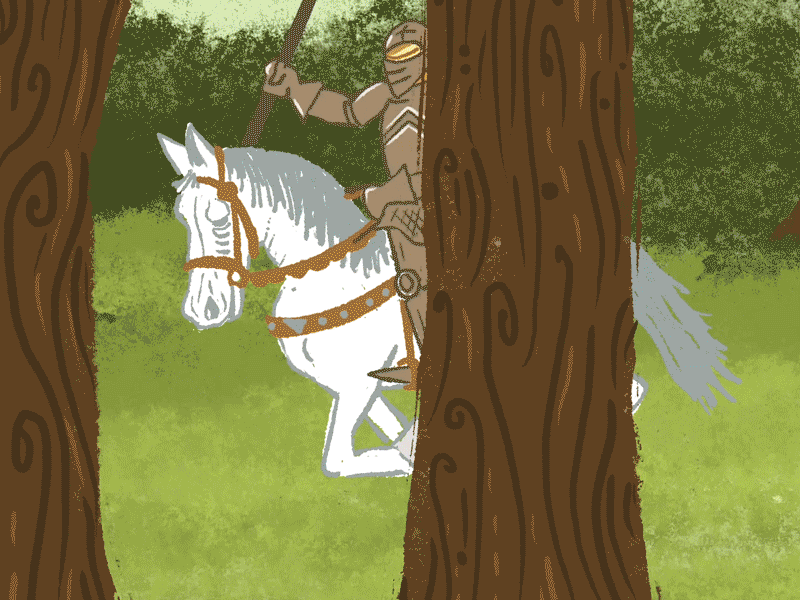 Knight on Horseback 2d aftereffects animation armor battle cartoon cel animation digital animation gif horse horse run cycle illustration knight medieval procreate quest run cycle spear sword walkcycle