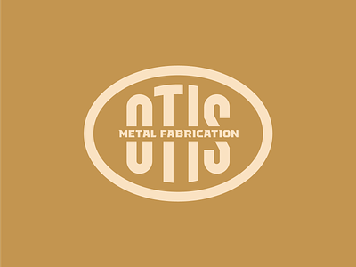 OTIS brand branding iron cattle rancher classic graphicdesign iron logo logodesign metallic missoula montana oval simple simple clean interface steel typographic welding