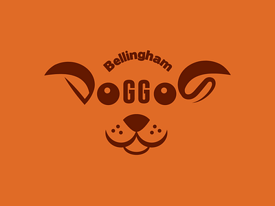 Bellingham Doggos bellingham cute dog dog dog face dog walking funny logo logo logodesign typography