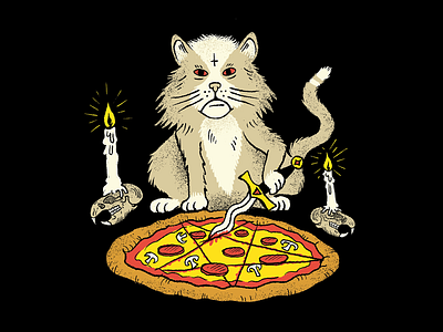 Satanic Pizza Cat