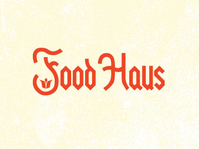 Food Haus bavarian branding combination mark german identity logo logotype typography