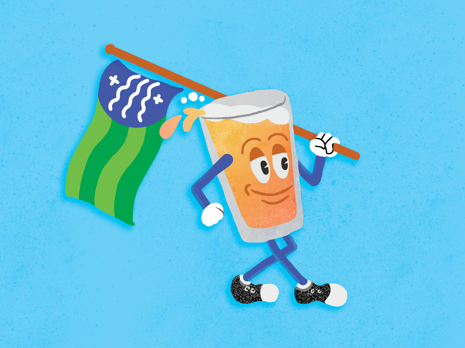 Bellingham Beer Glass by Bradley James Lockhart on Dribbble