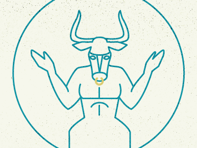 Idol bull deity demon horns icon idol idolatry line art minotaur moloch occult pagan