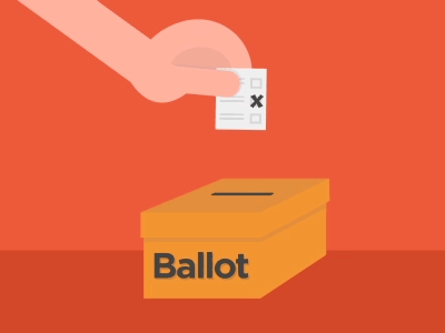 Ballot Box animation ballot ballot box box gif illustration motion graphic vote voting
